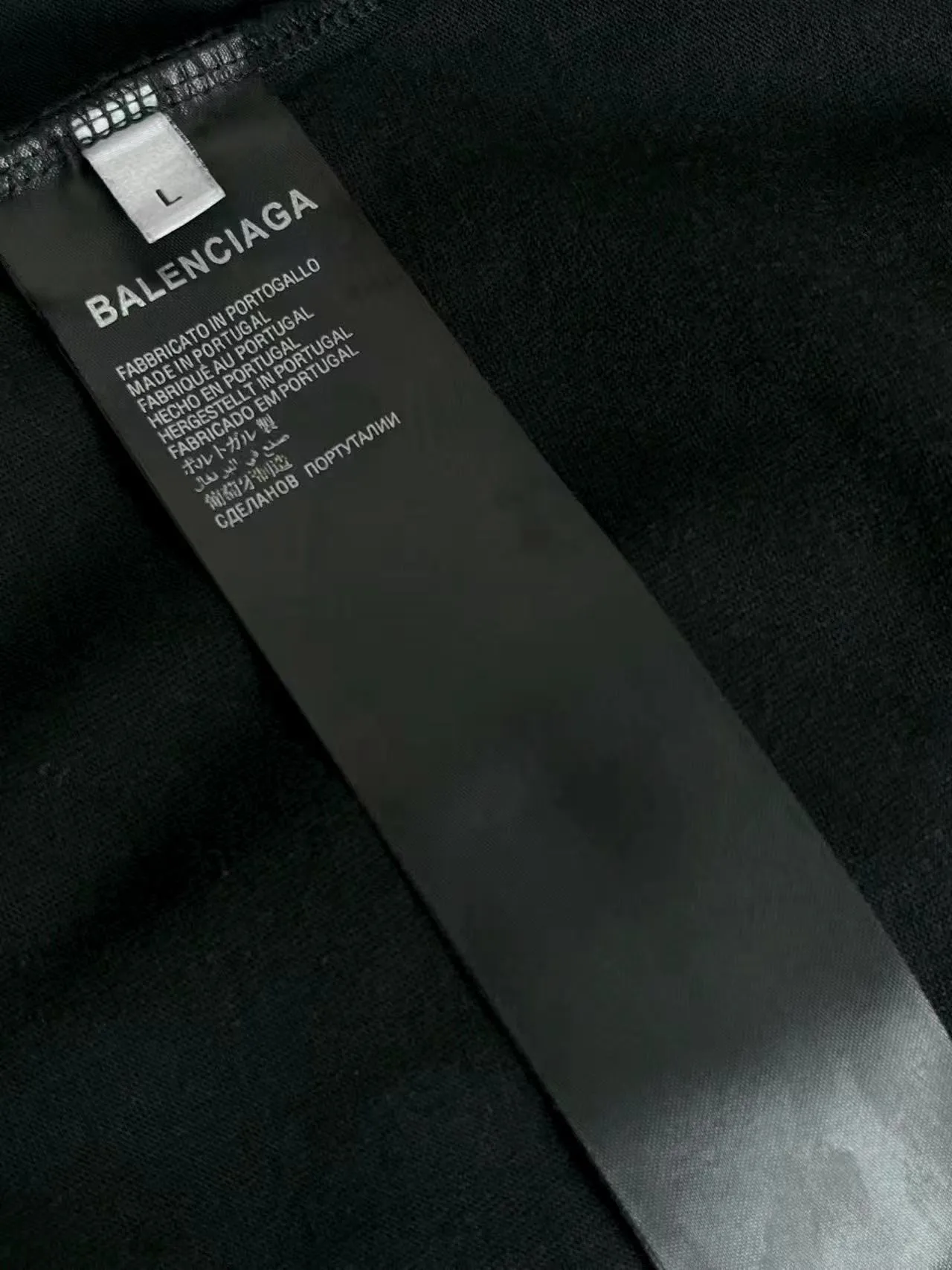 P105💰 -BALENCIAGA- T 、 300 . LOGO ， ， ， Os Same Style ：Black Size：XS L 8126